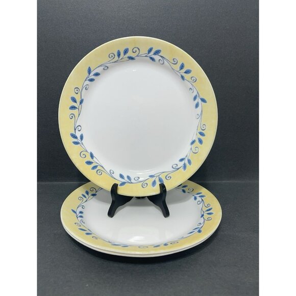 Set of 3 Corelle Casa Flora Pattern 10 Inch Dinner Plates by Corning - Picture 1 of 4